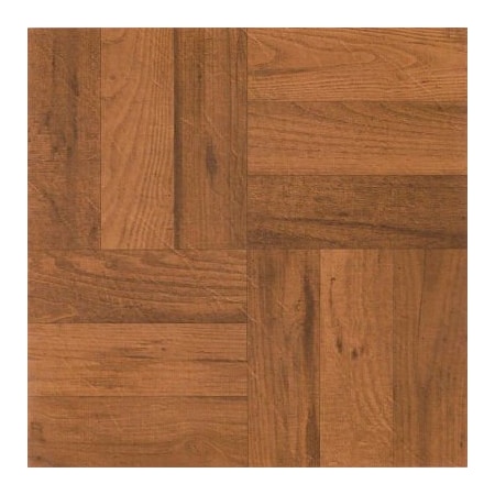 Achim Importing Achim Tivoli Self Adhesive Vinyl Floor Tile 12in x 12in, 3 Finger Med. Oak Parquet, 45 Pack FTVWD22545